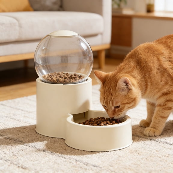 Automatic Pussy Dog Feeder With Food Storage Container Pet Smart Feeder With Timer For Dry Food Pet Bowls For Cats Dogs Small Animals