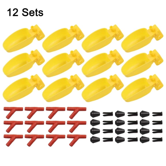 Automatic Quail And Pigeon Waterer - Reliable And Easy To Use (Yellow)