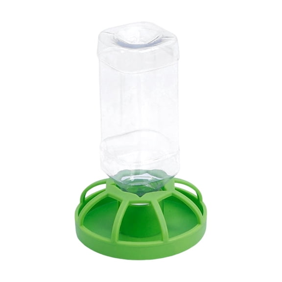Automatic Quail and Rutin Chicken Feeder and Waterer Set, Gravity Bird Water Dispenser and No-Waste Food Container for Small Poultry and Aviary 6x4inch