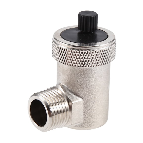 Automatic Quick Bleeder G1/2 Brass Bleed Valve Bleeder External Thread Pressure Relief Valve for Water Heating HVAC