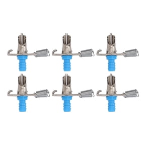 Automatic Rabbit Water Nipple Drinker Kit - 10-Pack Stainless Steel Gravity Waterer Dispenser System with 16.4 ft / 5 m Water Hose & Tension Springs for Bunnies, Guinea Pigs, Hamsters & Small Animals