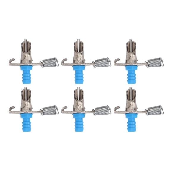 Automatic Rabbit Water Nipple Drinker Kit - 10-Pack Stainless Steel Gravity Waterer Dispenser System with 16.4 ft / 5 m Water Hose & Tension Springs for Bunnies, Guinea Pigs, Hamsters & Small Animals
