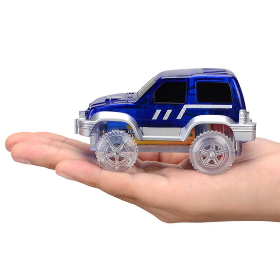 Automatic Racing Car Toy with Flashing LED Lights and Musical Sounds for Early Childhood Development and Interactive