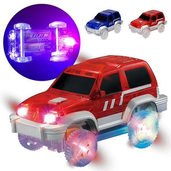Automatic Racing Vehicle with Music and Dynamic LED Light Effects for Early Childhood Learning Development