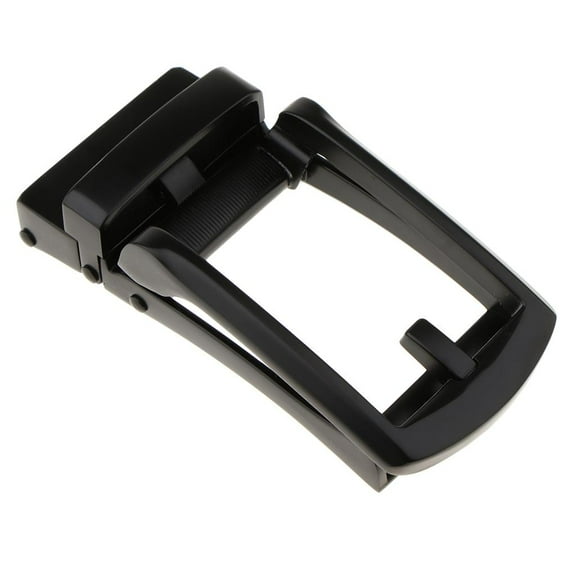 Automatic Ratchet Belt Buckle for Men Leather Belt Making and Repair Accessories Matted Black