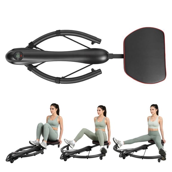 Automatic Rebound Ab Machine, Comprehensive Abdominal Trainer for Upper/Lower Abs & Obliques, Ergonomic Comfort Grip, Compact Home Fitness Equipment for Core Workout