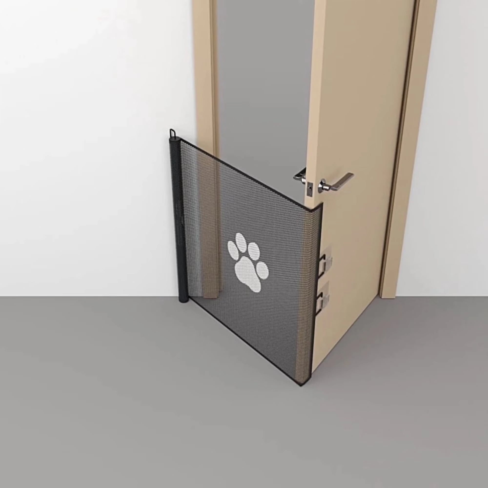 Automatic Rebound Door Barrier Cloth Pet Gate（2 pack）