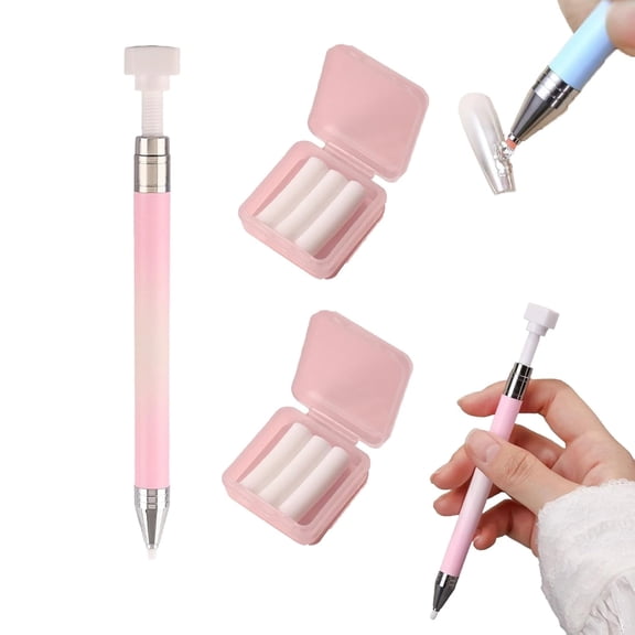 Automatic Refillable Wax Pen, Diamond Art Pen, Rhinestone Picker Tool for Nail Art, DIY Crafts, Includes Wax Refills and Accessories Kit