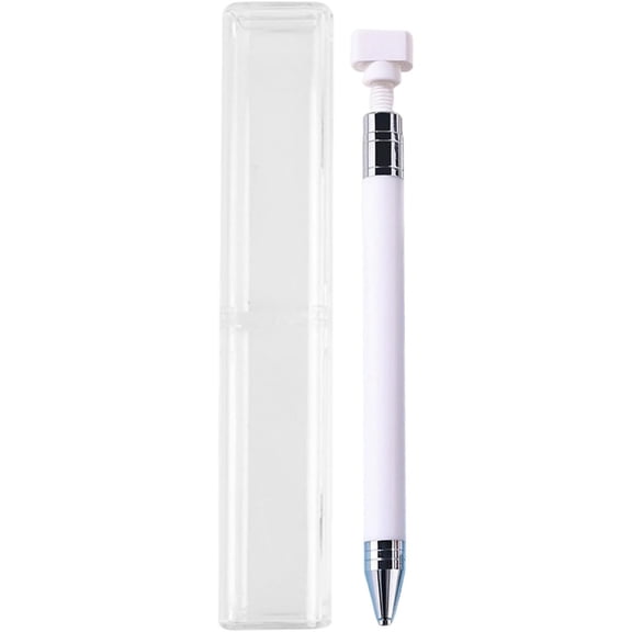 Automatic Refillable Wax Pen for Painting And Crafts, Precision Tip Tool for Picking up Diamonds, Beads & Rhinestones, Ideal As Nail Dotting Tool And Bedazzling Accessory for Diy Art , A Dotting Pen