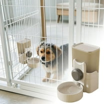 Automatic Replenish Pet Waterer - 1L Capacity Auto Siphon Hanging Water Dispenser Set for Cats and Dogs - Removable Water Bottle for Small Animals