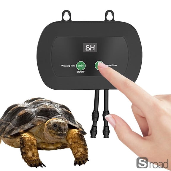 Automatic Reptile Mister With Timer, 360 Adjustable Nozzle & Quiet Pump For Terrarium Humidity Control - Terrarium Humidifier/Fogger For Snakes, Frogs, Lizards, Chameleons
