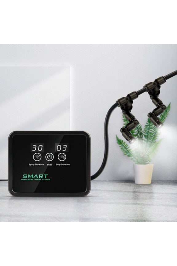 Automatic Reptile Mister with Timer, Terrarium Humidifier Misting System with 360 Adjustable Nozzles, Spray Kit for Reptiles, Amphibians and Plants