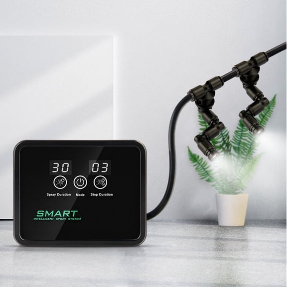 Automatic Reptile Mister with Timer, Terrarium Humidifier Misting System with 360 Adjustable Nozzles, Spray Kit for Reptiles, Amphibians and Plants