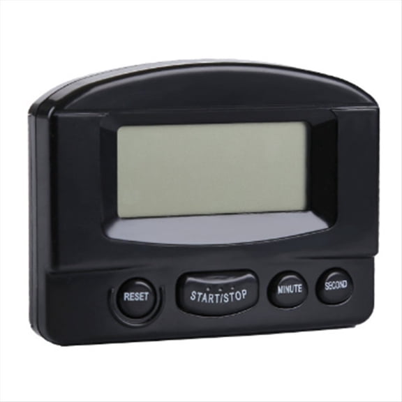 Automatic Reset Kitchen Timer, with Bracket Portable End Reminder Digital Clock,2 x timer,Black