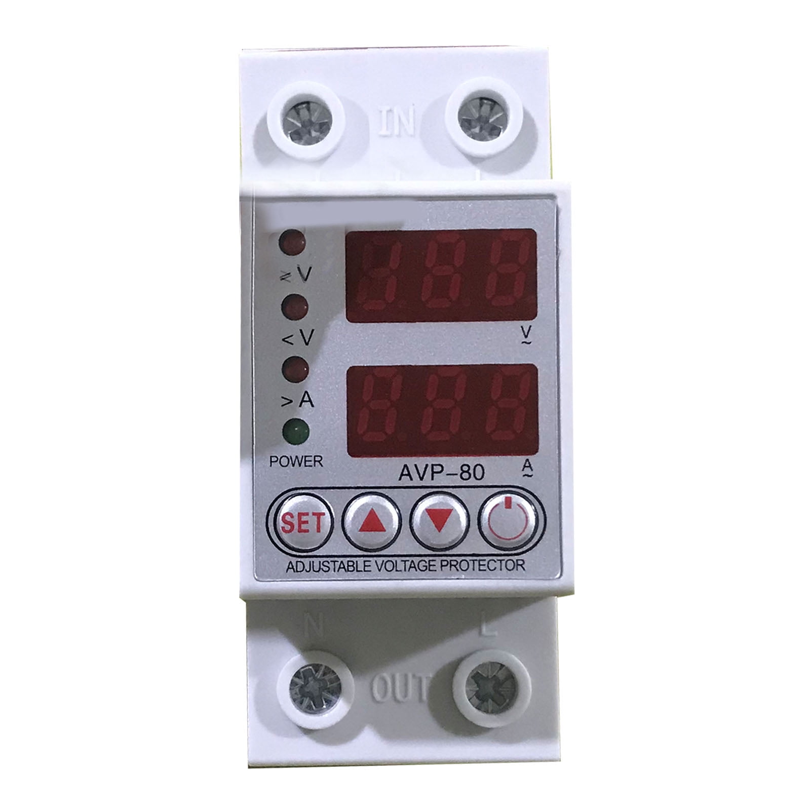 Automatic Reset Under Voltage Protector Switch LED Adjusting Digital Display Overvoltage Voltage Protector ZY 80A 2P Cccanaooolceie