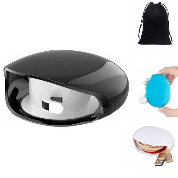 Automatic Retractable Cable Organizer Self Winding Cord Management for USB Headphone Data Cable Office