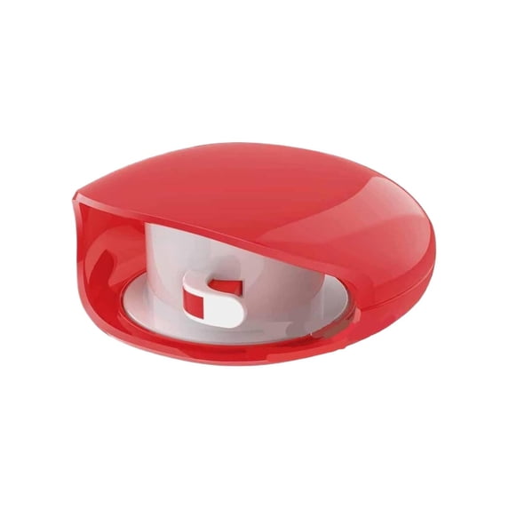 Automatic Retractable Cable Reel, Organizer For USB Headphone Data Cables, Portable Horizontal Cord Manager (Red)