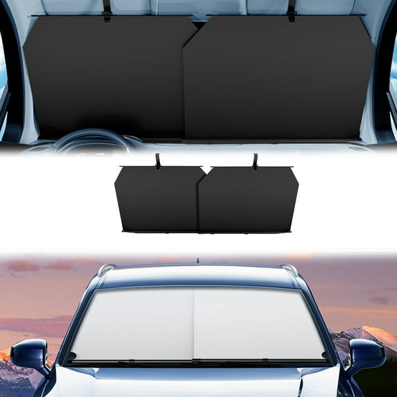 Automatic Retractable Car Sunshade, 2025 Upgrade Adjustable Auto Sunshades, Suction Cup Sunshade for Various Models, UV Rays Blocker for Drivers