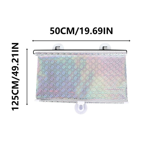 Automatic Retractable Car Window Shades - Sun Protection & Thermal Insulation Blinds for Vehicles, Offices, Homes - 97% UV Blocking Mesh Plastic - Easy Install with Suction Cups - 1 Pack