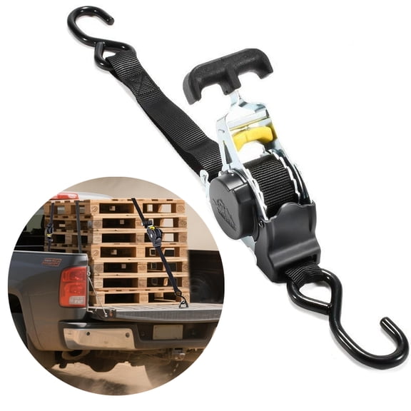 Automatic Retractable Tie Down Straps , Ratchet Strap for Securing Motorcycle, Car Roof Rack & Road Trip Luggage