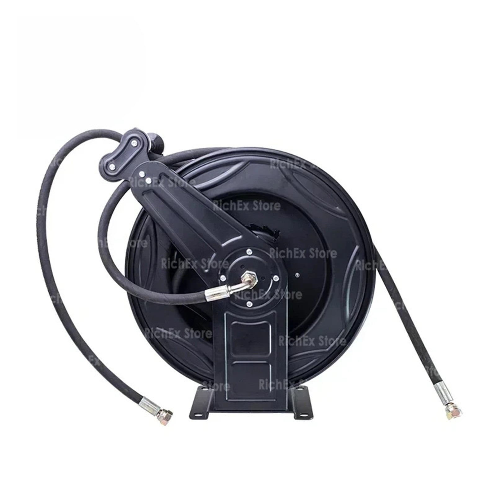 Automatic Retracting Metal Hose Reel Garden Wall Mount Stainless Steel Hose Reel Air Carwash High Pressure Washer Hose Reel