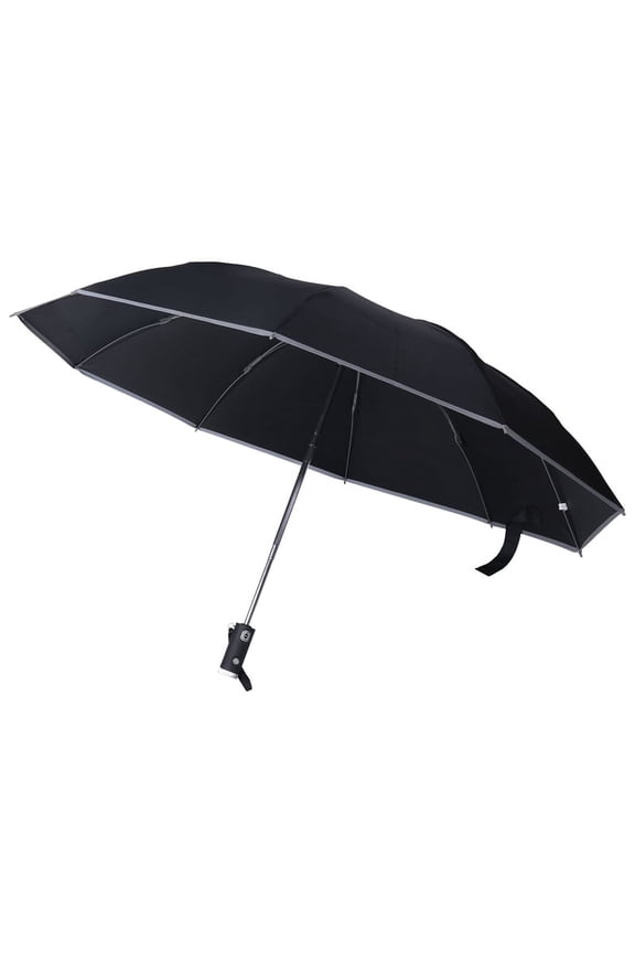 Automatic Reverse Umbrella Inverted Reflective Folding LED Light Safe Night Windproof Frame for Men Women Umbrellas