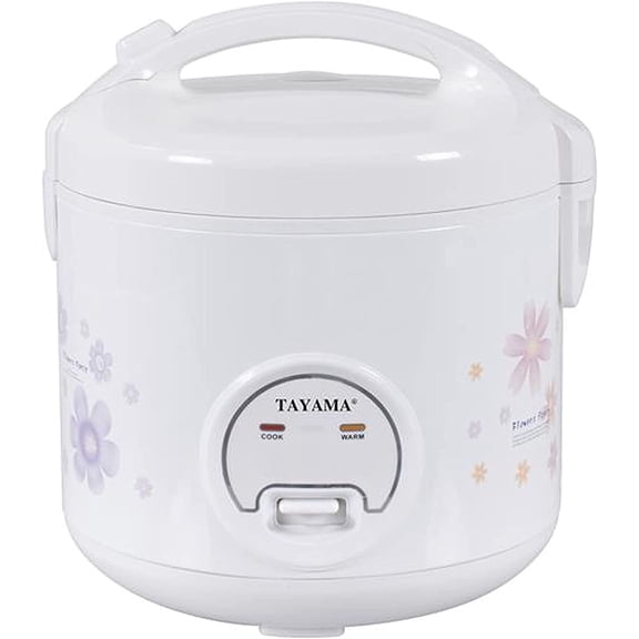 Automatic Rice Cooker & Food Steamer 10 Cup, White (TRC-10RS)