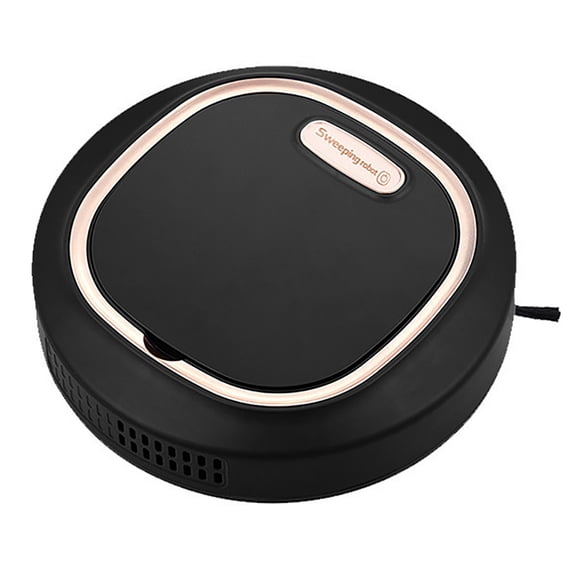 Automatic Robot Vacuum and Mop, Smart Self-Charging Cleaner for Hard Floor, Low Pile Carpet, Pet Hair, with Intelligent Navigation (Metal Shell,Black)