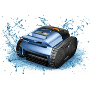 Automatic Robotic Pool Cleaner, Cordless Pool Vacuum with High-Suction Performance, Deep Filtration System and Wall-Climbing Capability for In-Ground & Above-Ground Pools