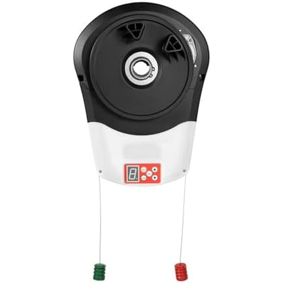 Automatic Roll Up Garage Door Opener with 2 Remotes 100W Wall Mount Garage Door Opener 110V 55 Decibel Automatic Rolling Gate Opener Side Mount Smart 800N Mini Roller Door Opener