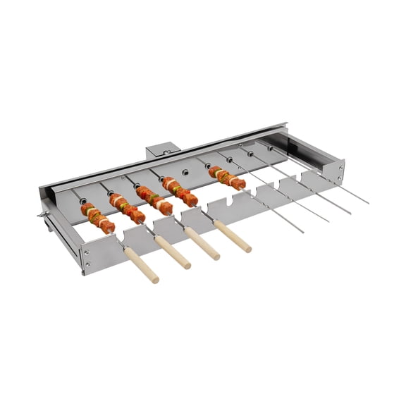 Automatic Rolling BBQ Grill Electric Grill Stainless Steel for Camping Cooking