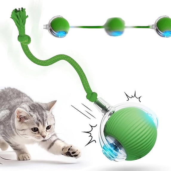 Automatic Rolling Ball for Cats Rechargeable Electric Anti-Boredom ...