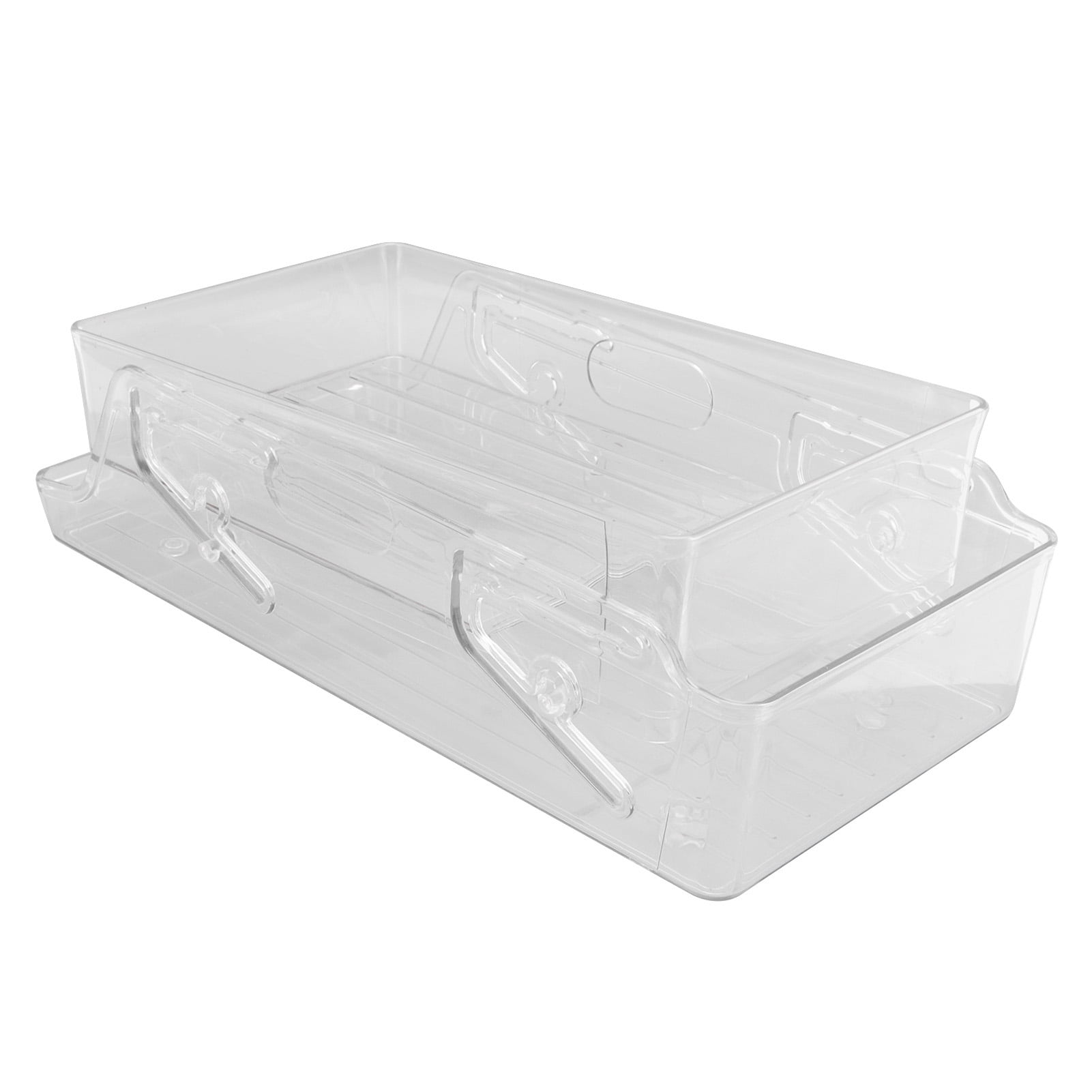 Automatic Rolling Beverage Soda Can Storage Organizer Double Layers