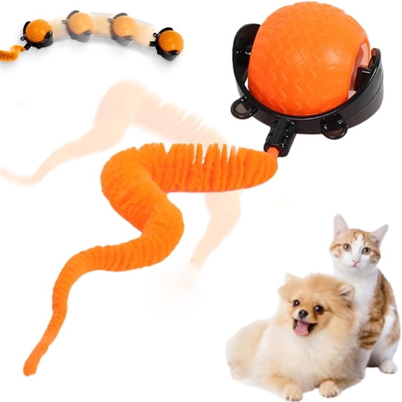 Automatic Rolling Cat Toy - Motion Sensor & Rechargeable, for Pet Boredom Relief, 360° Movement & Small/Medium Dogs/Cats