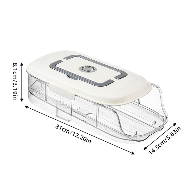 Automatic Rolling Egg Storage Box Multi Layer Refrigerator Organizer Side Door Egg Holder Tray