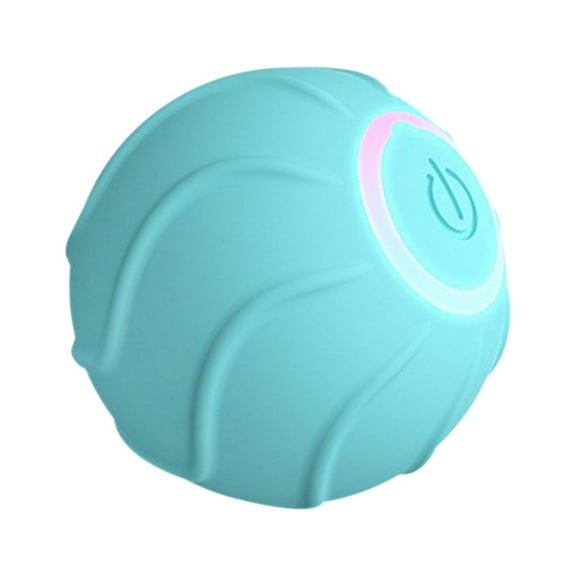 Automatic Rolling Jump Ball for Small Medium Dogs, 200mAh Battery with Random Obstacle Avoidance Motion, TPR Soft Rubber Hunting Toy for Boredom Relief