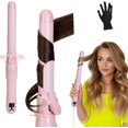 thumbnail image 1 of Automatic Rotating Curling Iron, 1.1-Inch Auto Hair Curler with 4 Temperature Settings & LCD Display, Anti-Scald & Dual Voltage, 1 of 9