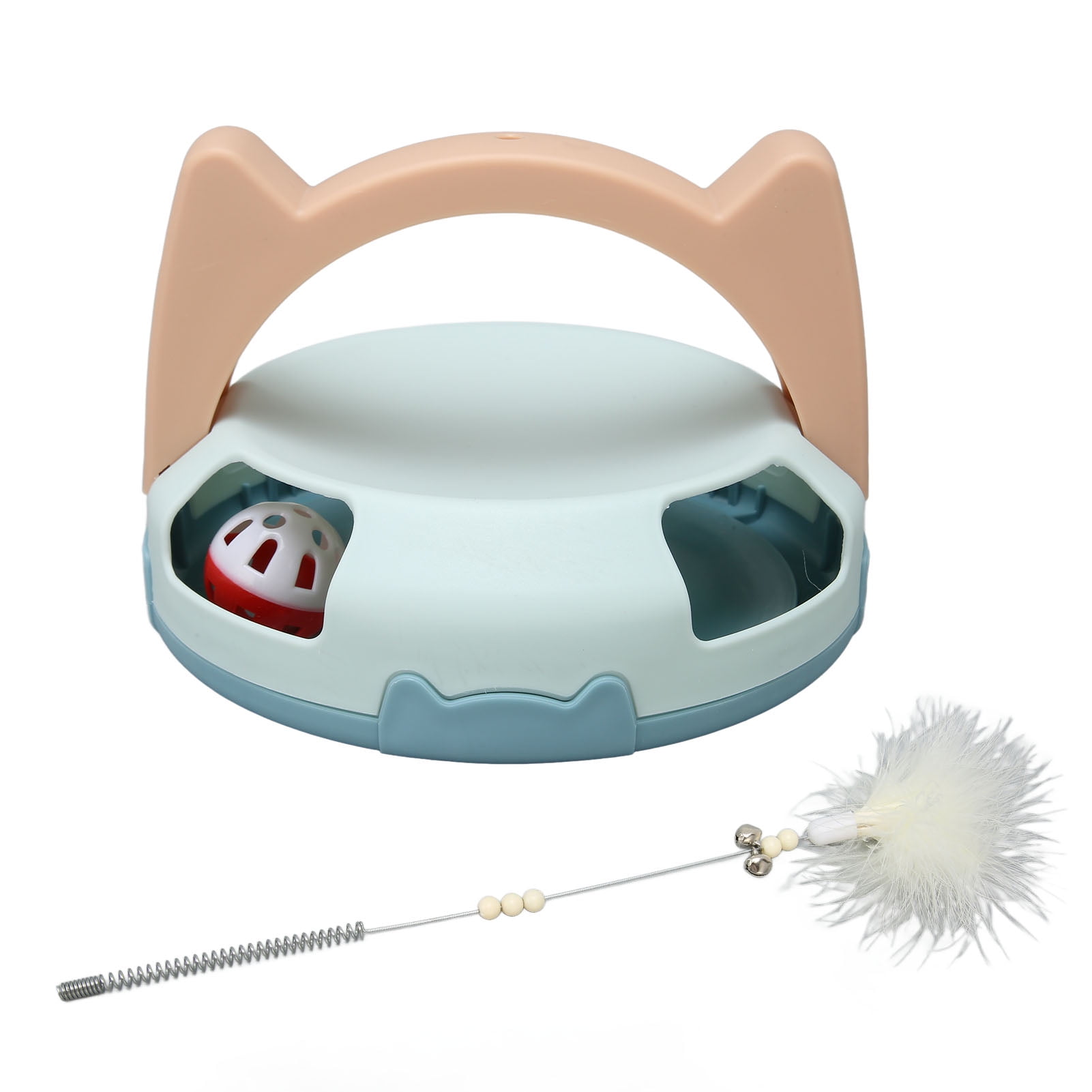 Automatic Rotating Feather Toy Relieve Boredom Bite Resistant