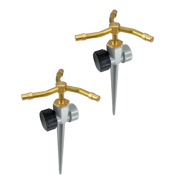 Automatic Rotating Sprinkler Head with 3 Arms Brass Nozzle for Efficient Garden Irrigation and Lawns Watering