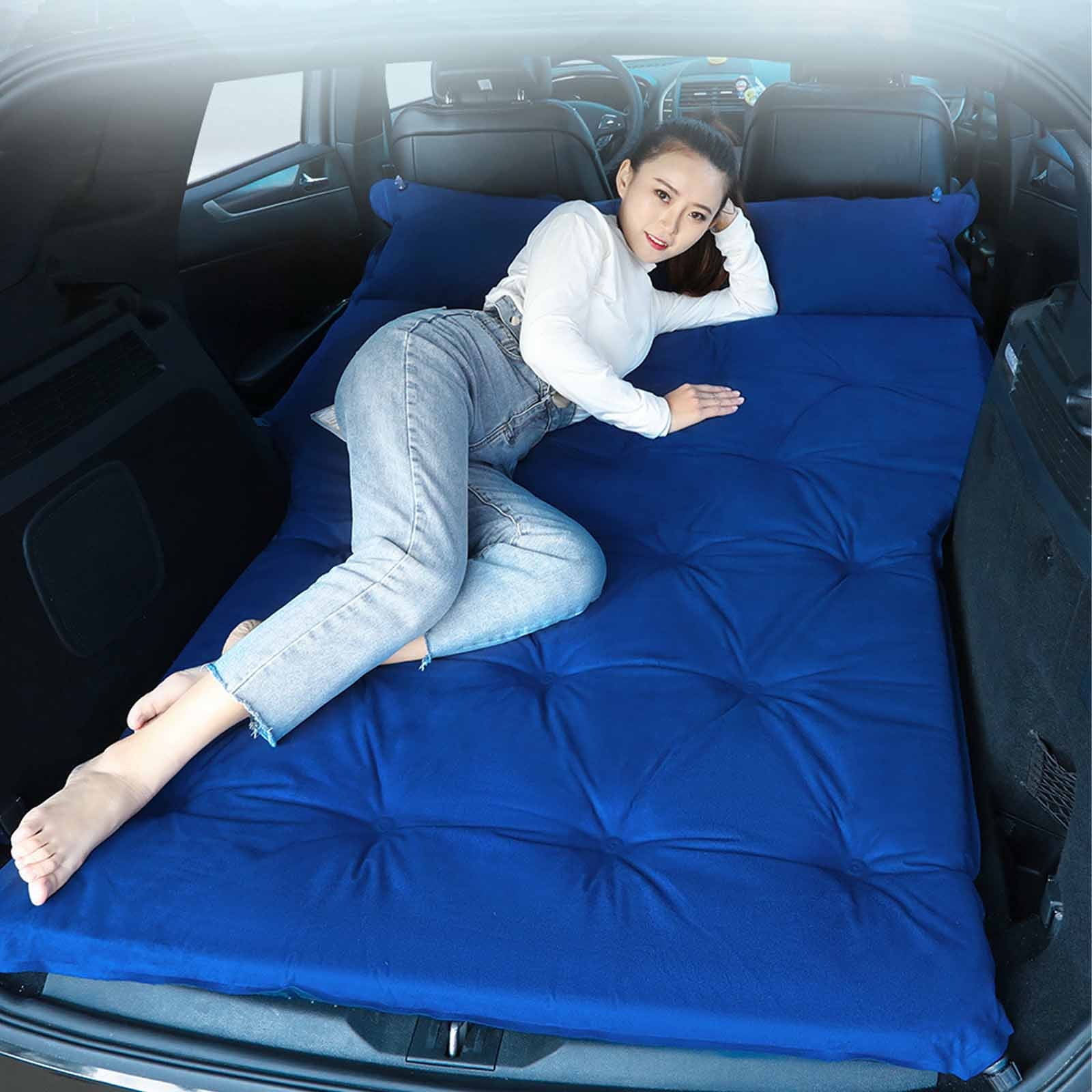 SUV Air Mattress Umbrauto Car Air Mattress 2022 Upgraded Flocking and Extra Suv Sleeping Mattress Umbrauto Car Camping SUV Air Mattress Slate