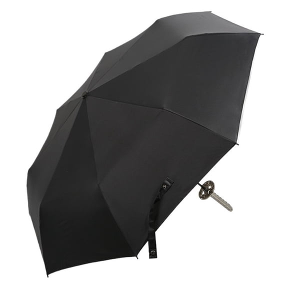 Automatic Samurai Knife Umbrella Spot Knife Handle Advertising Umbrella Sword Umbrella Black Samurai Animation