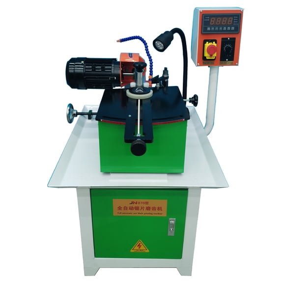 Automatic Saw Blade Grinding Machine Saw Blade Sharpener 220V for 5-31.5in Carbide Blade with Water Circulation Tank