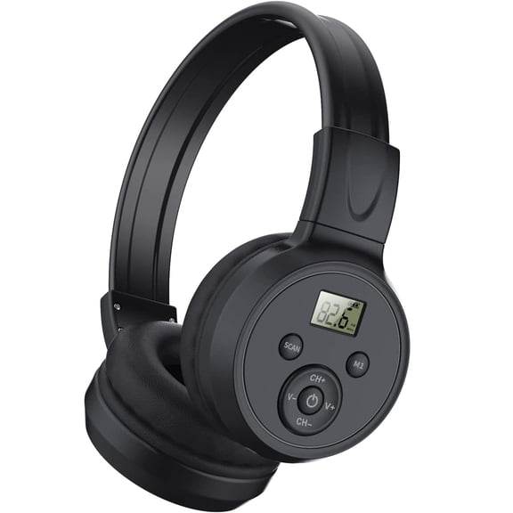 Automatic Scan FM Radio Headphone for Mowing, Jogging, Walking, Daily Works