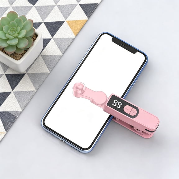 Automatic Screen Tapper for Smartphone - Type-C Recharging 107-Speed Click Tool for Game Playing Live-Stream Shopping Live Broadcasts (Pink)