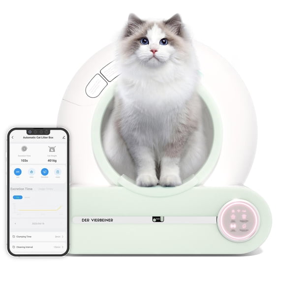 Automatic Self-Cleaning Cat Litter Box 65L w/ App Control