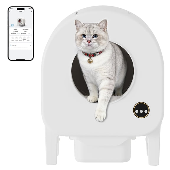 Automatic Self-Cleaning Cat Litter Box – 68L Large Capacity Robot – Multi-Cat Odor Control, Dual Safety Sensors – App & WiFi – PT108W