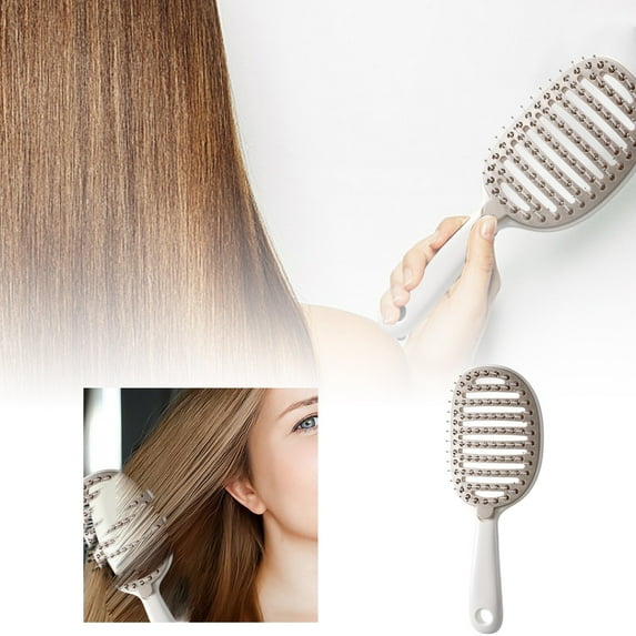 Automatic Self Cleaning Hair Brush Vent Detangler for Quick Drying and Smooth Styling on Wet or Dry Hair