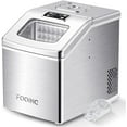 thumbnail image 1 of Automatic Self-Cleaning Ice Maker Machine Countertop, 24pcs in 13 Mins, Portable Compact Ice Maker with Ice Scoop& Basket, Stainless Steel, Perfect for Home/Kitchen/Office/Bar, Black /White, 1 of 15
