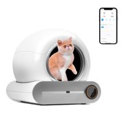 Automatic Self-Cleaning Litter Box, Smart Cat Litter Box For 1-3 Cats Households, 65l+9l Large Capacity Cleaning Robot, App Control/odor Removal/safety Protection | For Cats Less Than 17 Lb