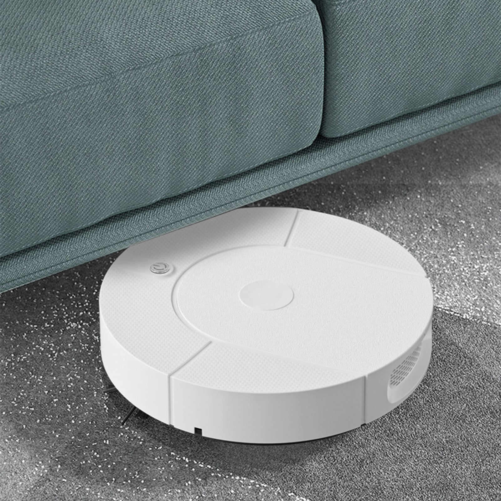 Automatic Self-Cleaning Robot Vacuum and Mop Combo for Hardwood Floors, 2-in-1 Sweeping and Mopping, Wireless, Slim, Ideal for Pet Hair and Corners, White and Black